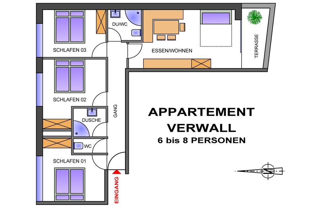 Apart Bellevue Петной ам Арлберг Стая снимка